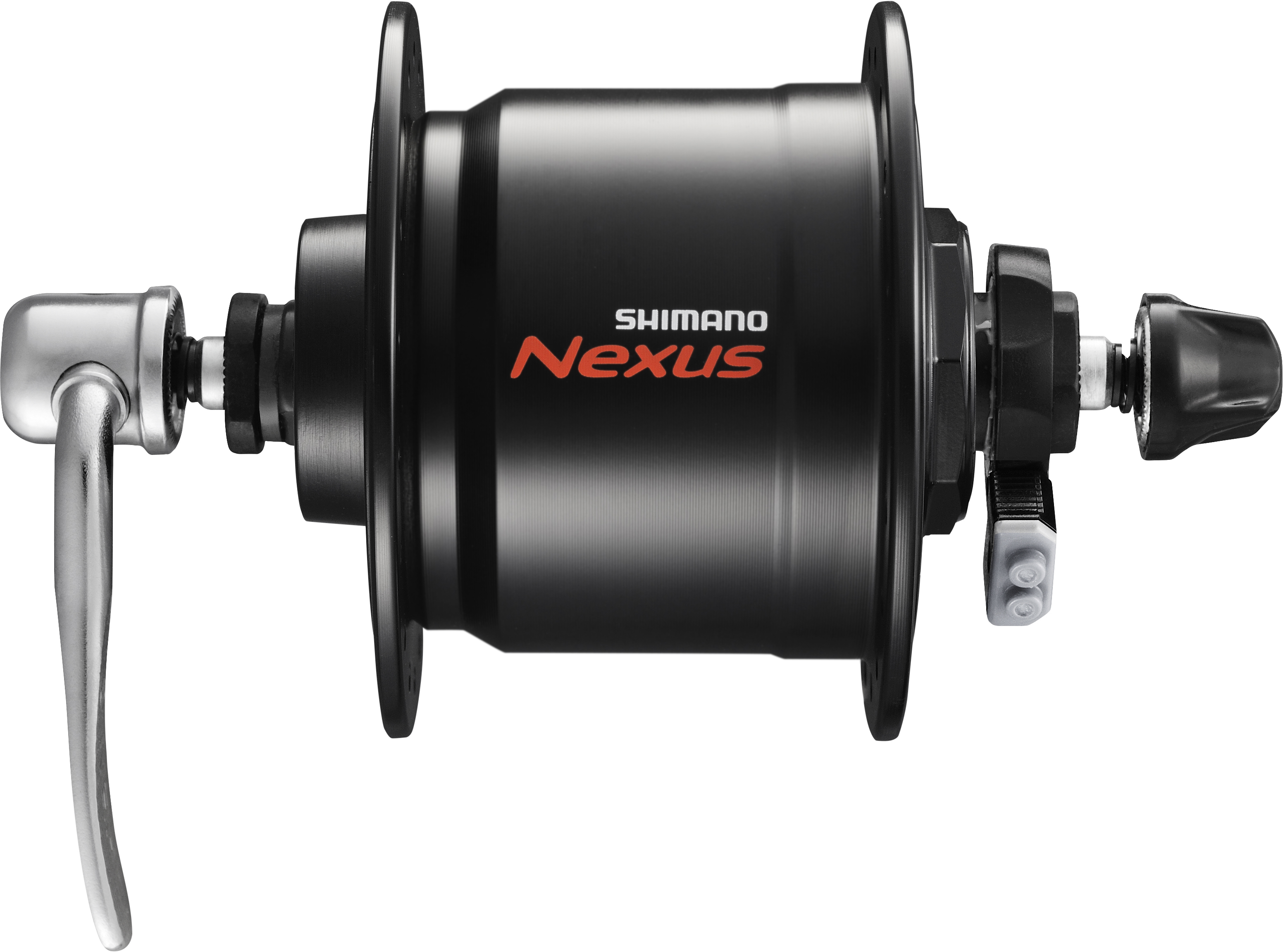 Nabendynamo NEXUS DH-C3000-3N für Felgenbremse 36 Loch schwarz